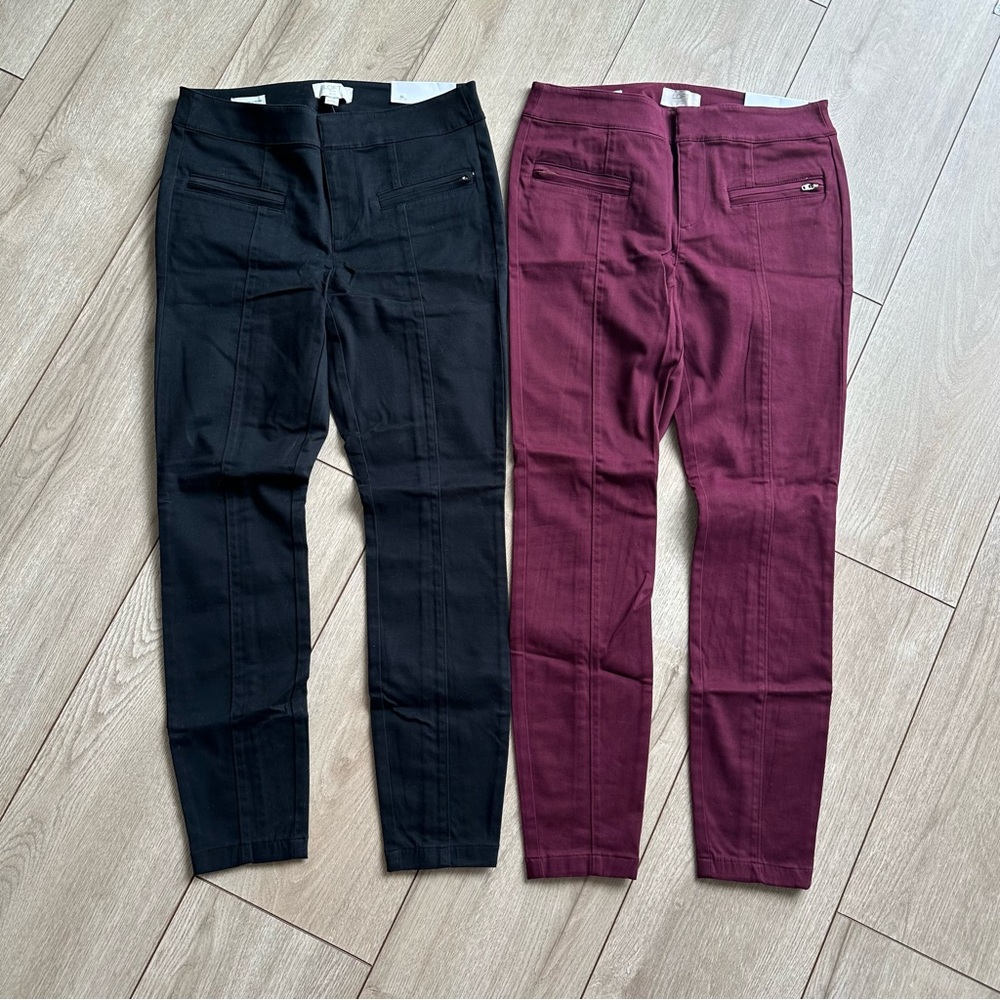 Size 2P LOFT Skinny Ankle Pants Set - Picture 2 of 4